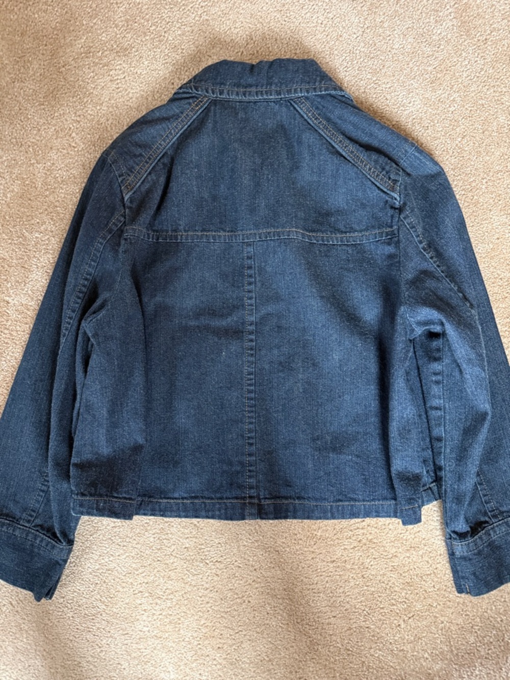 a.n.a Dark Blue Denim Button-Up Jacket - Picture 2 of 7